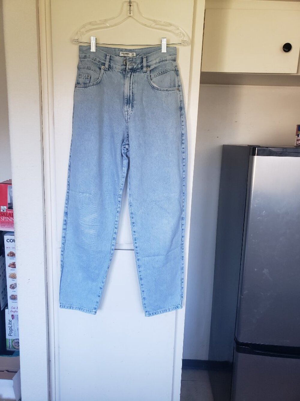 Pull & Bear Light Blue Denim High Waisted Size 4